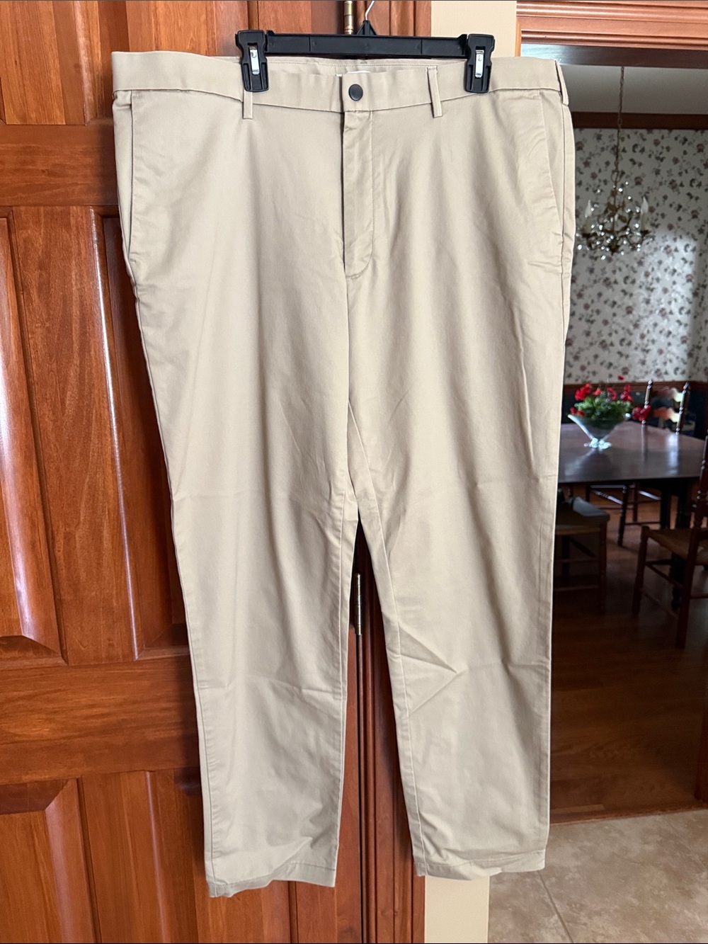 Banana Republic Khaki Straight-Leg Chinos - Light Beige 40x34